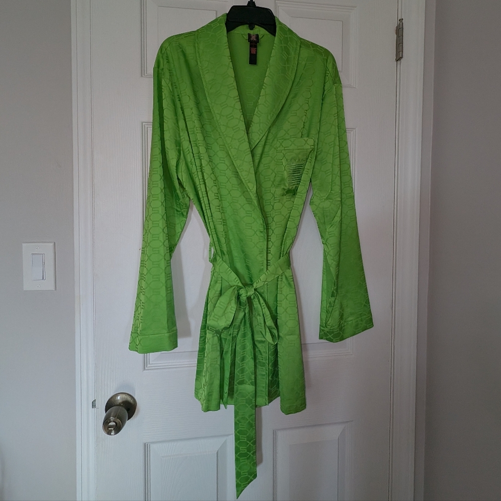 Green Satin Robe